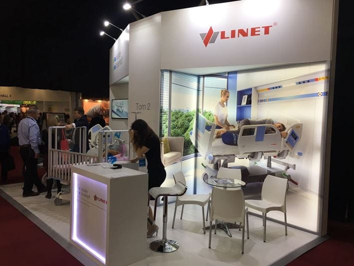 Linet booth at Africa Health